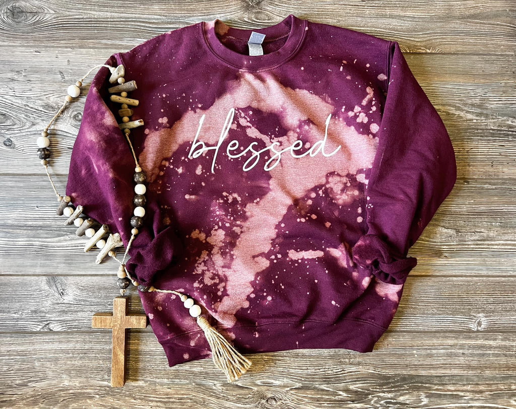 Bleached Blessed Crewneck